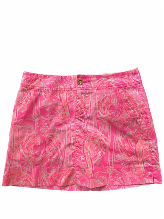 Lilly Pulitzer Pants - Women's Lilly Pulitzer Skort Size 0 Pink White Flamingo Print